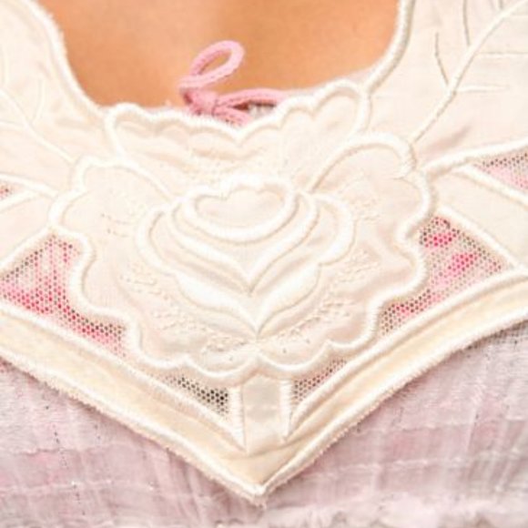 Free People Plaid Sparkle Gauze Tunic in White ASO Gabriella Montez - Picture 4 of 11